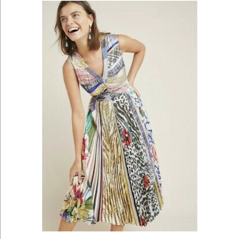 ANTHROPOLOGIE Geisha desions silk dress